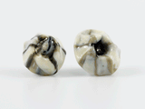 360 degree detail view of barnacle earrings with stainless steel ear stud.