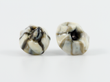 Detail of medium barnacle shaped earring stud.
