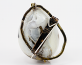 NKBR002 order|chaos necklace-broach blown glass broach clasp detail