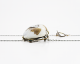 NKBR002 order|chaos necklace-broach flameworked blown glass