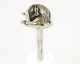 RNG007 order|chaos hand fabricated sterling silver ring profile