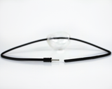 NKL013 Clearly minimalist glass necklace open clasp detail