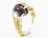 RNG006 traveller sterling silver ring three-quarter top view