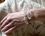 BRL007 For A Time glass bracelet on wrist