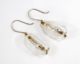 EAR009 For a Time blown glass and sterling silver earrings